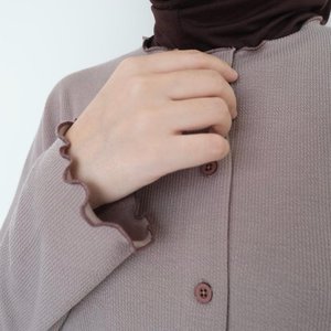 Cardigan en tricot ByMeldev - Vêtement d'extérieur en tricot côtelé basique avec décoration boutonnée pour un style décontracté automne-été - Product Image 6