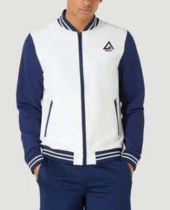 Veste de sport à capuche personnalisée avec logo personnalisé en polyester 100% Fermeture éclair personnalisée Veste de baseball cousue ou imprimée - Product Image 2
