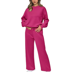 Custom Fashion Sweat <b>Suits</b> for <b>Ladies</b> Latest Design Plain <b>Jogging</b> Sets Two Piece Sweat <b>Suits</b> Women Cheap Wholesale High Quality - Product Image 4