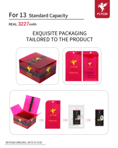 Flycdi China แบตเตอรี่โทรศัพท์อัปเกรดใหม่สำหรับ iPhone 100% Health แก้ไขป๊อปอัพแบตเตอรี่โทรศัพท์สำหรับ iPhone 13เปลี่ยนแบตเตอรี่ - Product Image 4