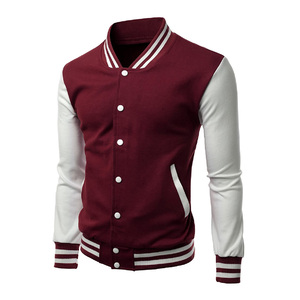 Vente chaude Hommes Varsity Veste Nouveau Design Solide Couleur Letterman Veste D'hiver Long Tissu Bon Cousu En Vrac Quantité Travail - Product Image 1