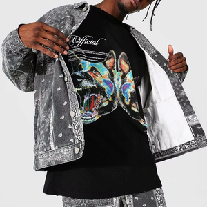2025 Denim Jacket With Best <b>Material</b> Wholesale Men Denim Jacket With Customized Your Own Design For Sale - Product Image 4