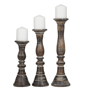 Nouveauté Porte-bougie en bois fait main de haute qualité au design moderne en bois naturel fini couleur pour la maison - Product Image 5