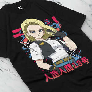 Camiseta de Dragon Ball Android 18, Jersey Transpirable con Decoración de Logotipo - Product Image 3