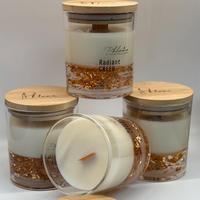 AIKUN Vente en gros de bougies parfumées à la cire de soja artisanales, longue durée, aromathérapie, avec parfum personnalisé pour les fêtes, Diwali, bars