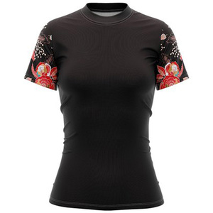 เสื้อเชิ้ตผ้าแคนวาสระบายอากาศสำหรับผู้หญิง แบรนด์ STOCK PAPA ลายโลโก้ แขนสั้น ผ้าฝ้าย 100% สไตล์ลำลอง - Product Image 1