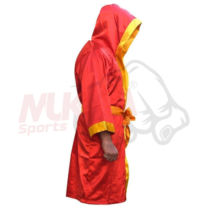 Bata de Boxeo Profesional de Cuero, Talla Grande, Secado Rápido, Transpirable, Ecológica, Resistente al Viento, para Entrenamiento al Aire Libre - Product Image 5