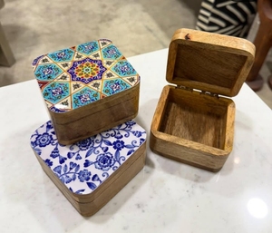 Bois et acrylique Bakhoor brûleur décoration de la maison Style arabe brûleur d'encens Mubkhar porte-encensoir par faizacraft - Product Image 4