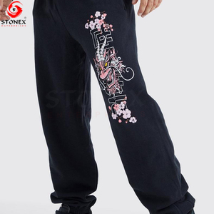 Ensemble pantalon de survêtement avec logo personnalisé de haute qualité Survêtement à capuche lourd avec sérigraphie en soie Survêtement imprimé bouffant - Product Image 6