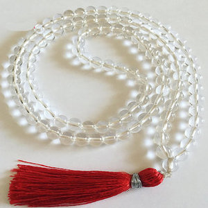 Nouvel arrivage perle de Mala japonais en cristal de Quartz clair 108 Jap Mala à vendre - Product Image 6