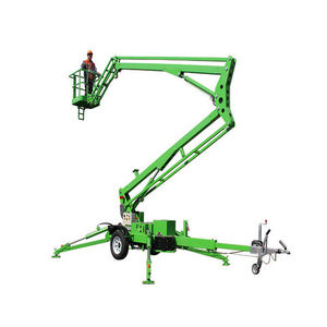 Plataforma de trabajo aéreo de elevación de pluma articulada telescópica autopropulsada, bomba recolectora de cerezas hidráulica, motor, caja de engranajes - Product Image 6