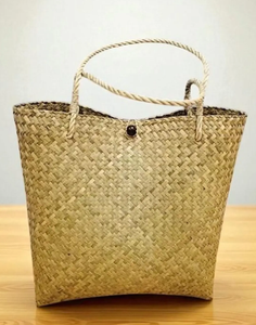 Handmade Woven <b>Straw</b> Tote Bag Natural Rattan Shoulder Bag for Women Eco-Friendly Beach Bag Boho Summer <b>Handbag</b> - Product Image 3