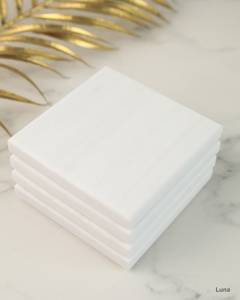 Resin <b>Coasters</b> with Gold Leaf and Swirl Design, Handmade Epoxy Stone <b>Drink</b> Pads <b>for</b> Stylish Premium Home Decor, Gifting - Product Image 1