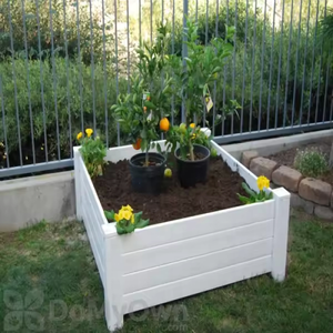 PVC White square Plastic Rectangular <strong>Vegetable</strong> Rectangle Garden Outdoor <strong>Planter</strong> <strong>Box</strong> Large - Product Image 6