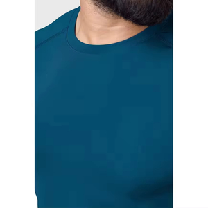 Camiseta Deportiva de Manga Corta para Gimnasio, 100% Algodón, Secado Rápido, Transpirable, Corte Holgado, Estilo Pullover, Color Sólido, Elástica, Servicio OEM - Product Image 3