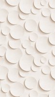 Murale murale 3D en vinyle non tissé blanc et rose, motif points/cercles, grand format, fabriquée en Allemagne, pour chambre, salle à manger, salon moderne, résistante à l'humidité