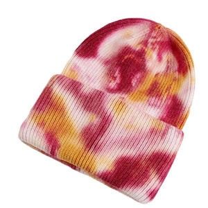 Unisex 100% Acrylic Winter Beanie Caps Quality <b>Folded</b> Streetwear Customizable Logo Breathable Camouflage Beanies for Beach Wear - Product Image 3