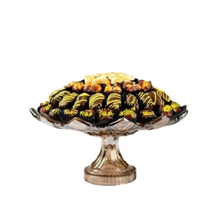 ถาดช็อคโกแลตทำจากโลหะเงินสแตนเลสสตีลสไตล์โบราณตกแต่งงานแต่งงานที่ทันสมัยสำหรับเซิร์ฟเวอร์หวาน - Product Image 1