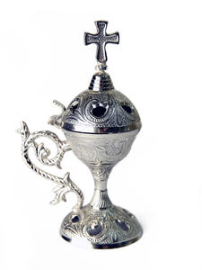 Brûleur d'encens en acier inoxydable de couleur or, design artisanal, taille et forme personnalisées, avec bouton design à bas prix - Product Image 3