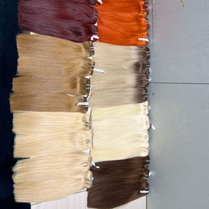 ผมต่อจากมนุษย์บริสุทธิ์เวียดนามขนาด14นิ้วสไตล์เป็นลอนตรงเรมี่เกรดซูเปอร์เกรดวัตถุดิบพร้อมใช้งาน - Product Image 1