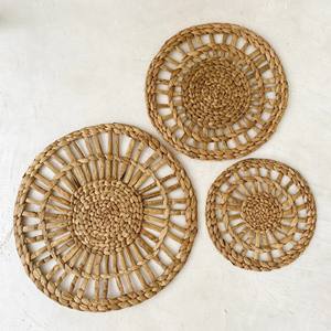 Water hyacinth place <b>mats</b> for dining <b>table</b> decor luxury style placemat charger plate low cost - Product Image 4