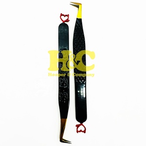 แหนบต่อขนตา New Hooper Company รุ่น HAC-ET-2581 ทำจากสแตนเลส ปลายแหลมรูปหัวใจ ประดับเพชร ปลายแหลมคม 90 องศา - Product Image 3