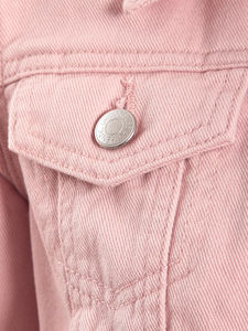 Chaqueta Vaquera Corta de Mezclilla para Mujer, de Alta Calidad OEM, Informal, con Forro de Lino, Tejida, a la Moda para Otoño - Product Image 3