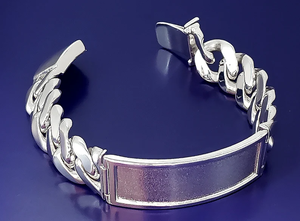 สร้อยข้อมือเงินแท้ 925 แบบหนา สไตล์ไมอามี คิวบัน ลิงค์ สำหรับผู้ชาย เหมาะสำหรับเป็นของขวัญและงานปาร์ตี้ - Product Image 2