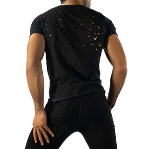 Nouveau design T-shirt de détresse Offre Spéciale pour hommes T-shirts de détresse légers les plus vendus à vendre nouveauté - Product Image 4