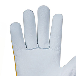 ถุงมือประกอบโลโก้สำหรับผู้ชายถุงมือหนังวัวถุงมือทำงาน - Product Image 6