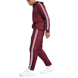 Survêtements d'hiver décontractés à capuche antibactériens et écologiques pour hommes, survêtements de sport confortables en tissu imprimé de conception solide - Product Image 5