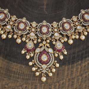 Kundan Necklace 178319 Elegant <b>Wedding</b> <b>Accessory</b> - Product Image 5