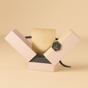 Tùy Chỉnh Chất Lượng Cao Sang Trọng Ưa Thích Bao Bì Mỹ Phẩm Các Tông Nước Hoa Hộp Quà Tặng Với Hai Cửa Mở - Product Image 4