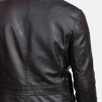 Tendance Hommes Blazer Veste Letterman Vestes Blazer en cuir pour hommes-Manteau en peau d'agneau véritable Style décontracté avec service OEM