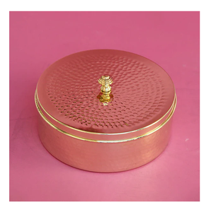 กล่องโรตีทองเหลืองเคลือบเงาสำหรับใช้ในครัวเรือนดีไซน์โบราณ - Product Image 3