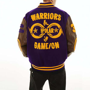 Nouvelle tendance élégante Logo personnalisé grande taille hommes veste unisexe Baseball Varsity Letterman vente en gros - Product Image 2