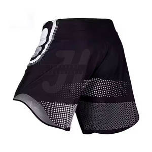 Shorts MMA de haute qualité, durables, en spandex/polyester, légers, à séchage rapide, respirants, vêtements d'arts martiaux personnalisables - Product Image 4