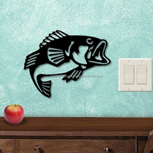 Broderie de Zari en forme de poisson antique et ornement de Noël brillant unique perlé pour l'article de décoration de la maison - Product Image 1