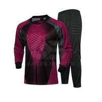 Uniforme rembourré de gardien de but avec panneaux renforcés pour la sécurité des hanches et des coudes Uniforme rembourré de gardien de but avancé