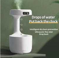 Humidificateur d'air classique à ultrasons, humidificateur anti-gravité en forme de goutte de pluie, humidificateurs Dreo pour chambre à coucher, diffuseur d'arômes
