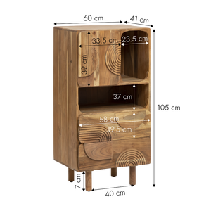 Tilio Acacia Wood Cabinet - Product Image 5