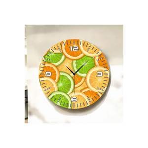 Orang-outan-Thème 50cm Fruit-Couleur En Bois Silencieux Table Horloge Murale Numéro Motif Cadeau - Product Image 2