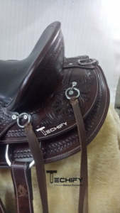 Popular Western Barrel Racing Horse Saddle Affordable Premium Quality Western Saddles para Trail y Racing Horse Riding - Product Image 2