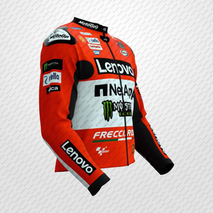 Francesco bagaia Lenovo rucati แข่งรถแจ็คเก็ตหนังวัว/จิงโจ้ทำขึ้นมาเพื่อวัดการติดตาม/ขี่ chaqueta กับ hump CE armors - Product Image 2