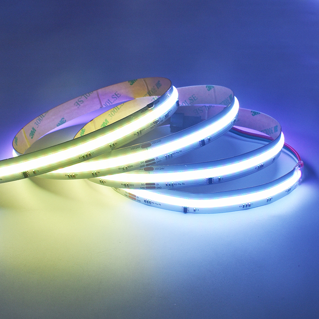 BRIGHT COB Chasing Led Strip Addressable Rgb Rgbw Cct Cob Led Light Strip 840leds Dotless Led Strip Lights
