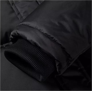 Vente en gros Nouvelle veste matelassée en coton pour homme à fermeture éclair personnalisée à la mode avec impression de lettres et sangle épaisse Veste en duvet pour homme - Product Image 6