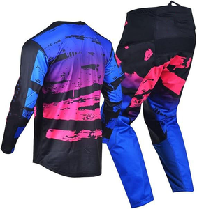 Kit MX personnalisé, prix d'usine, vente en gros, maillot de course de motocross unisexe, pantalon, chemise, nouveau design, mode, kit de motocross - Product Image 2