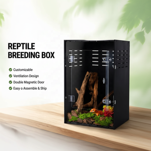 Compra al por Mayor: Terrario para Tarántulas de 30x30x45 cm con Cierre Magnético y Ventilación Lateral para Reptiles, Geckos y Mascotas - Product Image 1