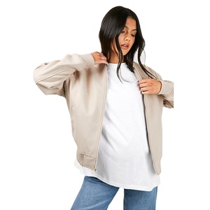 Veste pour femme en coton 100% personnalisée, streetwear, de haute qualité, unie, vente en gros, vêtements d'hiver, fermeture éclair intégrale, veste longue pour femme - Product Image 3