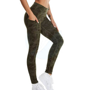 Women's Customized Elastic Waist <b>Legging</b> for Fitness Sublimation Printing Solid <b>Pattern</b> <b>Legging</b> - Product Image 1